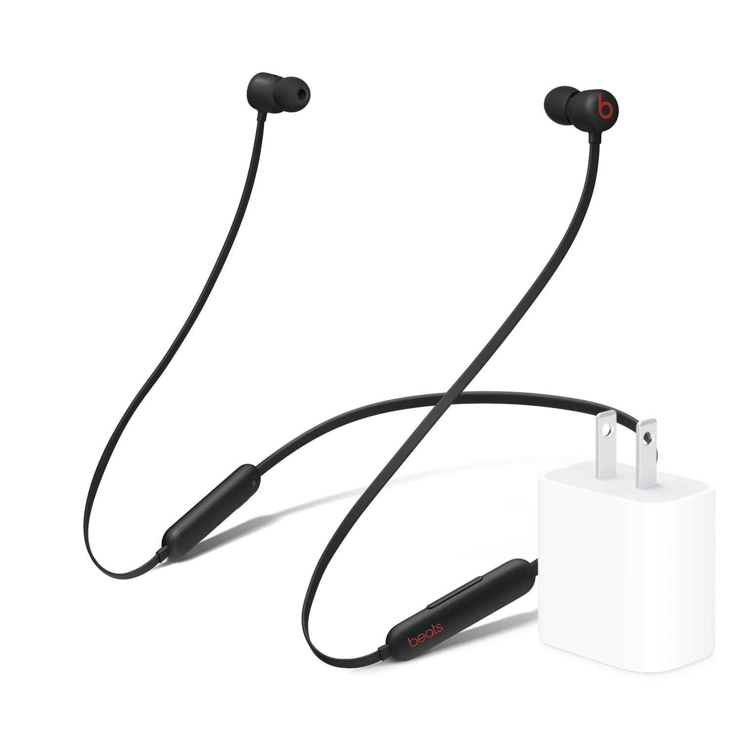 Beats Flex Wireless Earbuds - Apple W1 Headphone Chip, Magnetic Earphones, Class 1 Bluetooth, 12 Hours of Listening Time, Built-in Microphone - Black